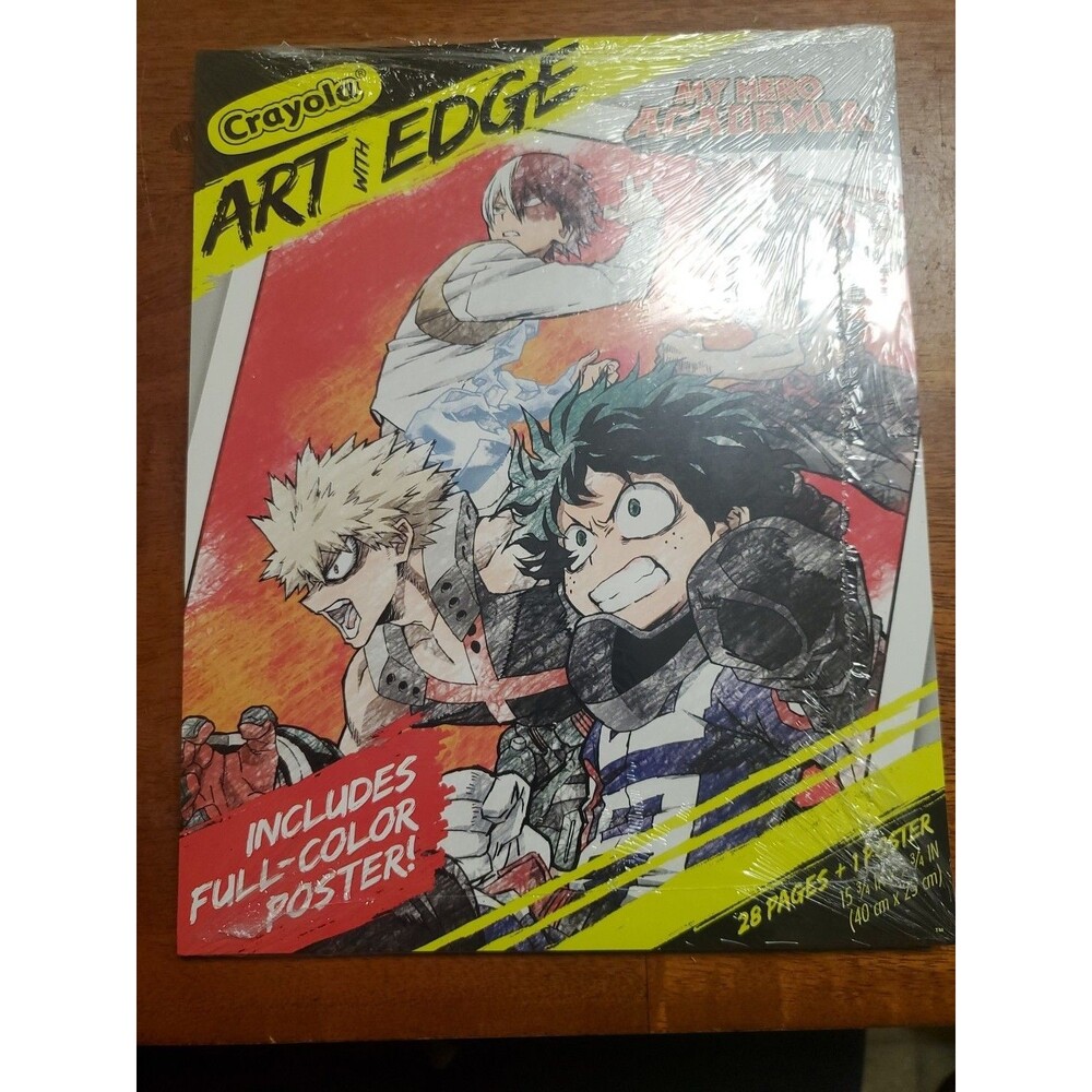 My Hero Academia: (2023) Crayola Art with Edge w/28 Coloring Pages + Poster!